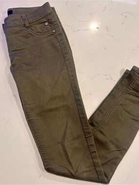 Tinseltown Olive Green Slim Jeans